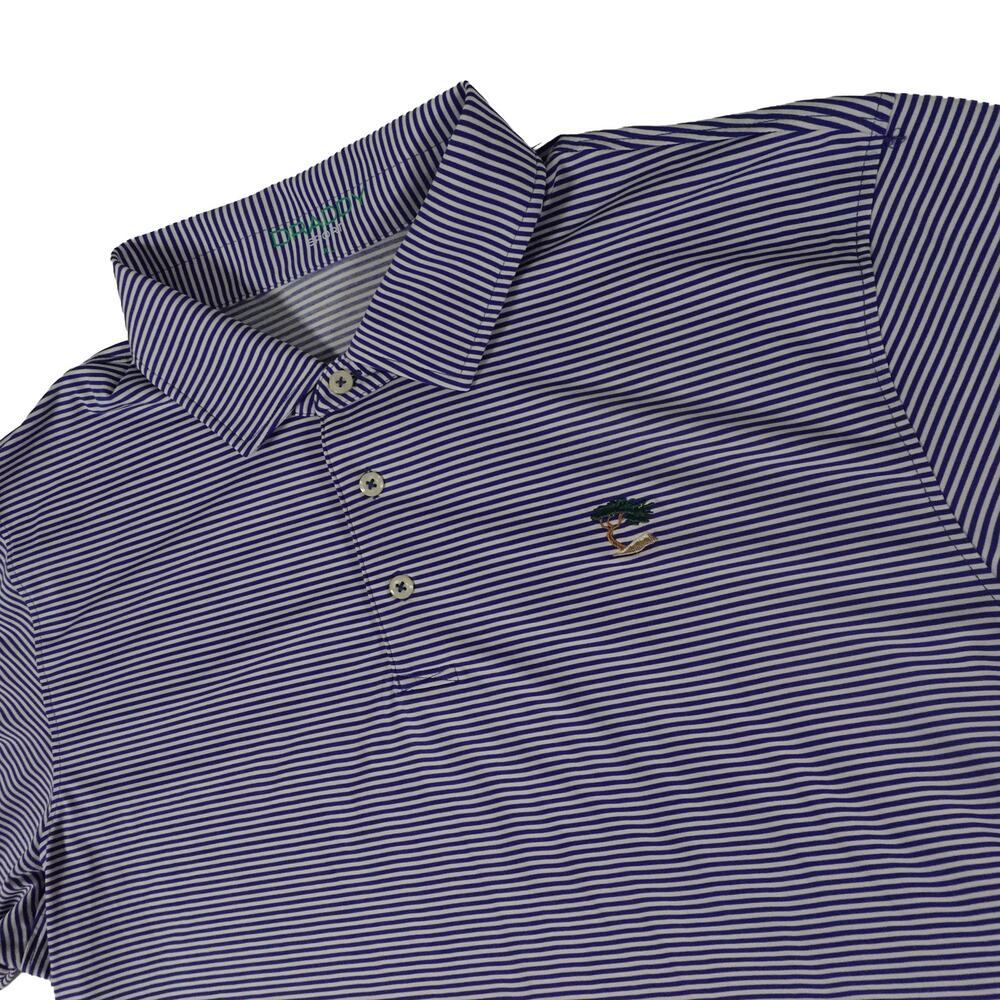 Jupiter Hills Club Draddy Sport Performance Striped Golf Polo Shirt Men's XL